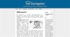 Desktop Screenshot of dachgeber.de